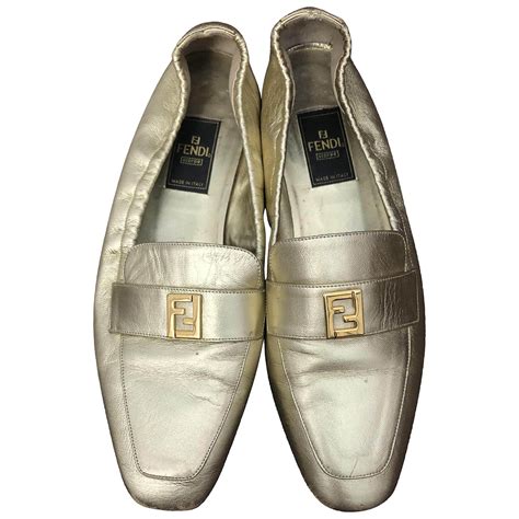 fendi gold flats|Fendi flats women.